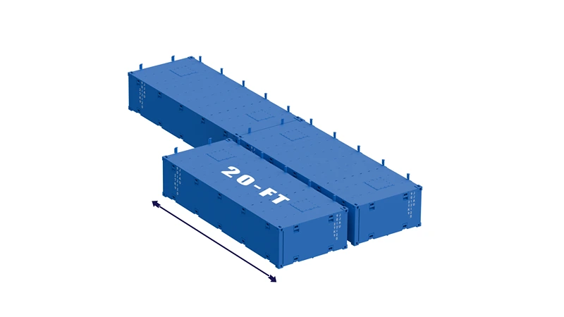 20×8×4 ft Modular Sectional Barge
