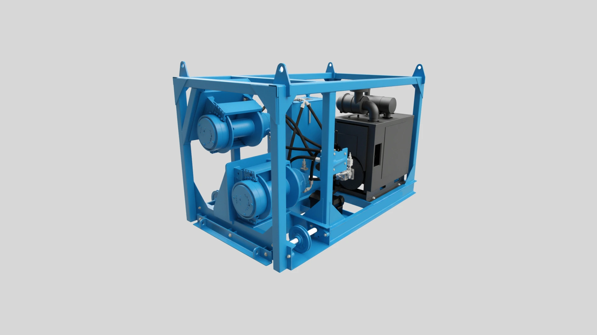 40x8x4 ft towing and positioning equipment platform for marine operations